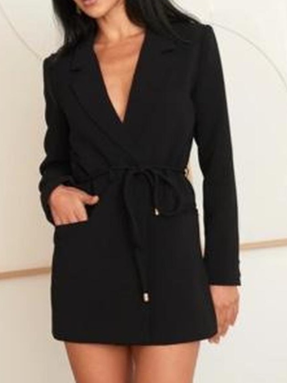 Karina Grimaldi Black Wrap Blazer Romper - Like New , worn once!